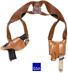 Three Piece Ultra Shoulder Holster Set - Tan